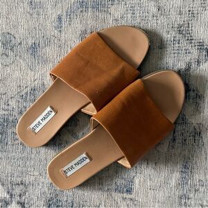 Steve Madden Women's Brown Slide Sandals